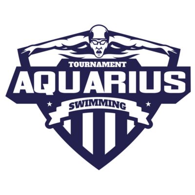 Aquarius Swimming Tournament logo template Thumbnail
